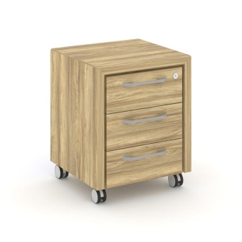 Corner Тумба мобильная COR.TM-1 Гикори Песочный 480*450*600 | Защита-Офис - интернет-магазин сейфов, кресел, металлической и офисной мебели в Казани и Йошкар-Оле