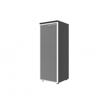 Шкаф колонка со стеклянной дверью в алюминиевой раме (L) и топом XMC 42.7(L) легно темный Xten | Защита-Офис - интернет-магазин сейфов, кресел, металлической йцу