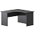 Стол компактный правый А-203.60.ПР Антрацит 1200x1200x760 Арго | Защита-Офис - интернет-магазин сейфов, кресел, металлической 