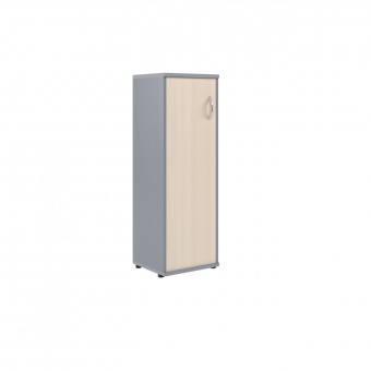 Шкаф колонка с глухой дверью СУ-2.3(L) клен/металлик 406*365*1200 Imago