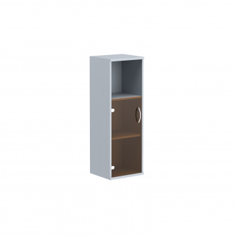 Шкаф колонка с малой стеклянной дверью СУ-2.2 металлик 406*365*1200 Imago | Защита-Офис - интернет-магазин сейфов, кресел, металлической йцу