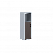 Шкаф колонка с глухой малой дверью СУ-2.1(L) венге магия/металлик 406*365*1200 Imago | Защита-Офис - интернет-магазин сейфов, кресел, металлической 
