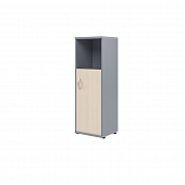Шкаф колонка с глухой малой дверью СУ-2.1(R) клен/металлик 406*365*1200 Imago | Защита-Офис - интернет-магазин сейфов, кресел, металлической 