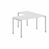 Стол угловой XSCT 1415 белый/алюминий 1400*1500*750 Xten-S | Защита-Офис - интернет-магазин сейфов, кресел, металлической 