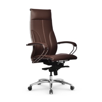 Кресло руководителя Samurai Lux, коричневый | Защита-Офис - интернет-магазин сейфов, кресел, металлической и офисной мебели в Казани и Йошкар-Оле
