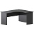 Стол компактный правый А-204.60.ПР Антрацит 1400x1200x760 Арго | Защита-Офис - интернет-магазин сейфов, кресел, металлической 