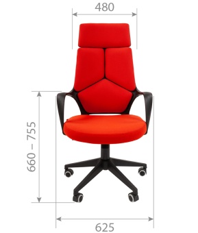 Кресло руководителя Chairman 525, красный | Защита-Офис - интернет-магазин сейфов, кресел, металлической и офисной мебели в Казани и Йошкар-Оле