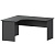 Стол компактный левый А-204.60.ЛВ Антрацит 1400x1200x760 Арго | Защита-Офис - интернет-магазин сейфов, кресел, металлической 