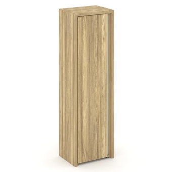 Corner Гардероб узкий COR.GB-1 (L) Гикори Песочный/Ваниль 600*450*2000 | Защита-Офис - интернет-магазин сейфов, кресел, металлической и офисной мебели в Казани и Йошкар-Оле