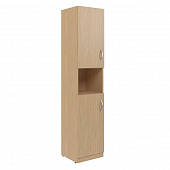 Шкаф колонка с 2-мя глухими малыми дверьми SR-5U.4(L) легно светлый 386*375*1815 Simple | Защита-Офис - интернет-магазин сейфов, кресел, металлической 