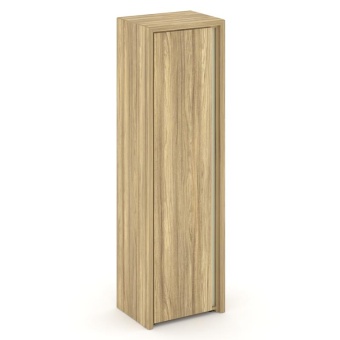 Corner Шкаф высокий узкий COR.SU-1.9 (L) Гикори Песочный/Ваниль 600*450*2000 | Защита-Офис - интернет-магазин сейфов, кресел, металлической и офисной мебели в Казани и Йошкар-Оле