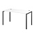 Стол на металлокаркасе АМ-004 Белый/Антрацит 1600x730x760 Арго-М | Защита-Офис - интернет-магазин сейфов, кресел, металлической 