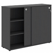 Шкаф средний со слайд дверьми XMC 1443 легно темный 1406*430*1115 Xten | Защита-Офис - интернет-магазин сейфов, кресел, металлической 