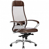 Кресло руководителя Samurai SL-1.03, коричневый | Защита-Офис - интернет-магазин сейфов, кресел, металлической 