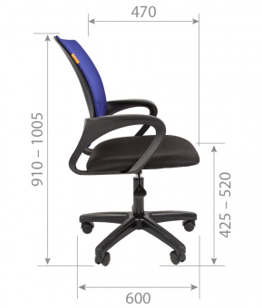 Кресло компьютерное Chairman 696 LT, синий | Защита-Офис - интернет-магазин сейфов, кресел, металлической йцу