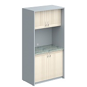 Шкаф для посуды SCB 120.2ML Бук Тиара/Металлик 1030х600х2000 | Защита-Офис - интернет-магазин сейфов, кресел, металлической 