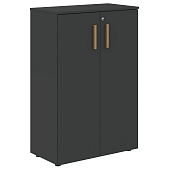 Шкаф с средними дверьми и топом FMC 80.1(Z) Черный графит/Черный графит 802х429х1213 FORTA | Защита-Офис - интернет-магазин сейфов, кресел, металлической 