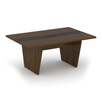 Corner Стол переговорный COR.PRG-18 Орех Лоренцо/Графит 1800*1200*750 | Защита-Офис - интернет-магазин сейфов, кресел, металлической и офисной мебели в Казани и Йошкар-Оле