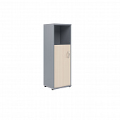 Шкаф колонка с глухой малой дверью СУ-2.1(L) клен/металлик 406*365*1200 Imago | Защита-Офис - интернет-магазин сейфов, кресел, металлической 