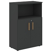 Шкаф с малыми дверьми и топом FMC 80.3(Z) Черный графит/Черный графит 802х429х1213 FORTA | Защита-Офис - интернет-магазин сейфов, кресел, металлической 