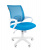 Кресло компьютерное Chairman 696 white, голубой